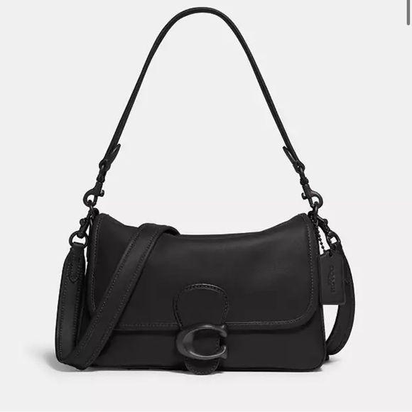 Coach Handbags - Coach Soft Tabby Black / Pewter Hardware
